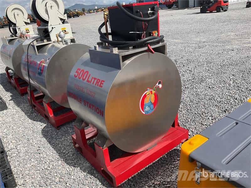 Yuni D500DC 500 L Skid Mounted Steel Diesel 500 Liter w Fuel and additive tanks