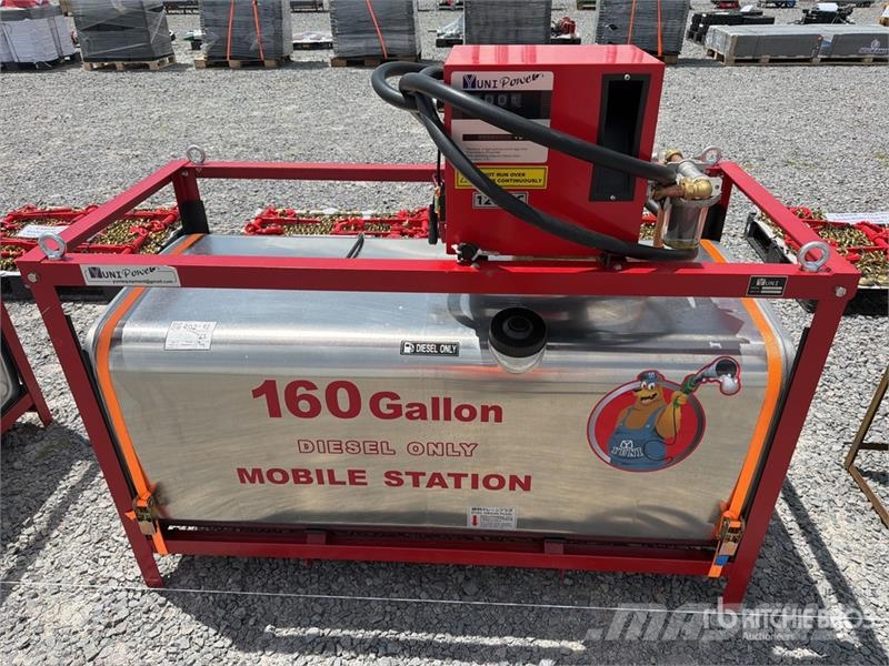 Yuni D620DC 160 gal Skid Mounted Stainless Steel Diesel Fuel and additive tanks
