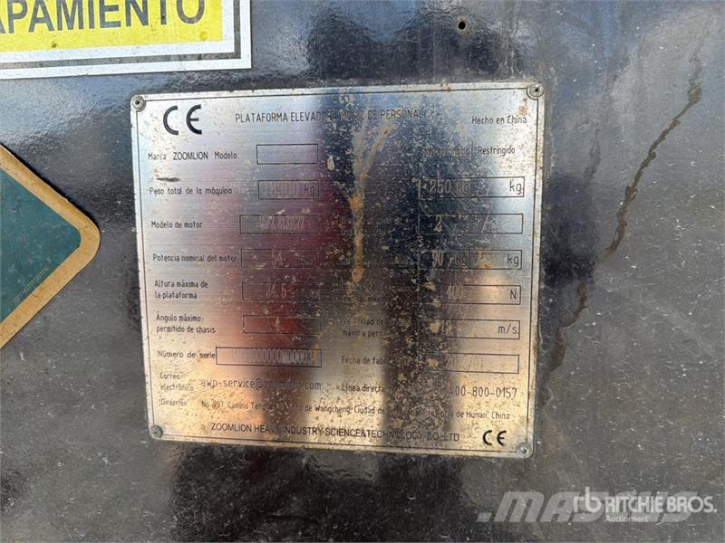 Zoomlion ZA24J 4WD Diesel Elevador Articulado / Articulatin Iseliikuvad poomtõstukid