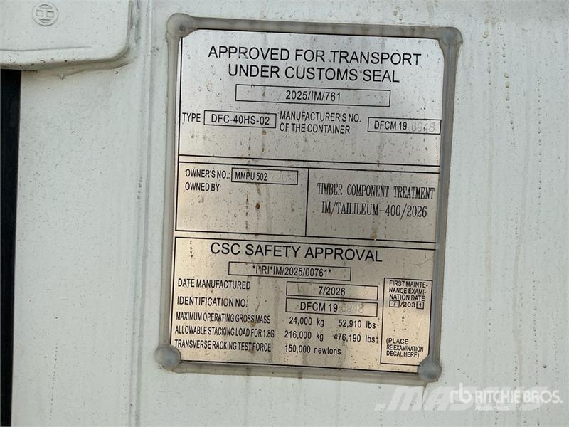 40 ft High Cube Multi-Door Storage Container (Unus Varastokontit