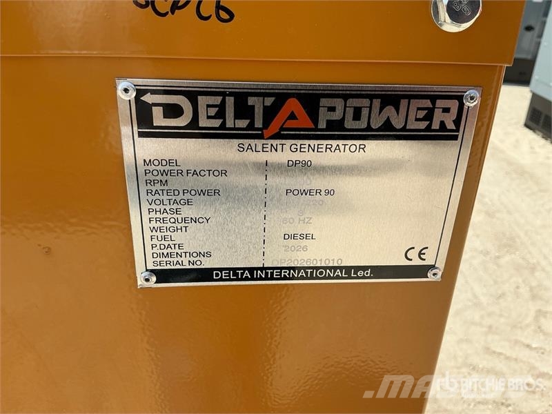  90 kVA Skid-Mounted Generator Set (Unused) مولدات ديزل