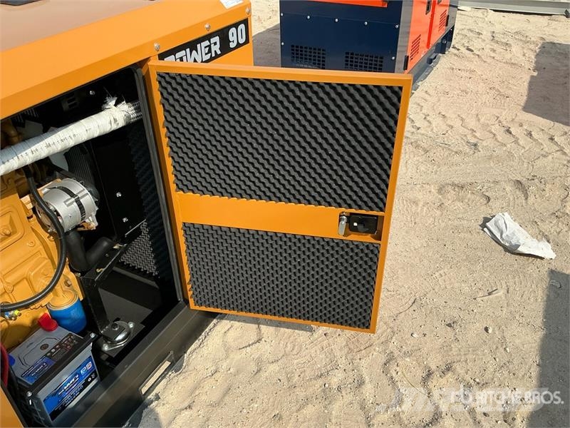  90 kVA Skid-Mounted Generator Set (Unused) مولدات ديزل