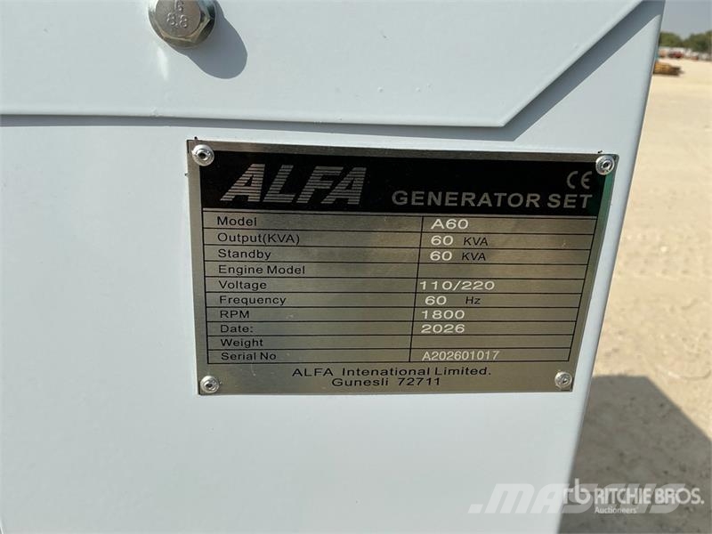 Alfa A60 Dīzeļģeneratori