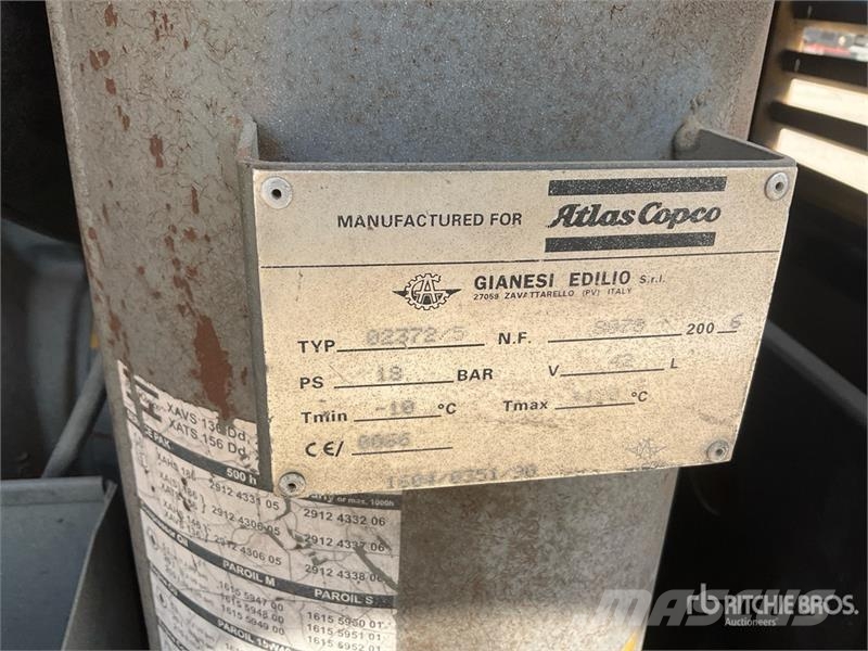 Atlas Copco XA186DD Mobile Air Compressor Kompressorid