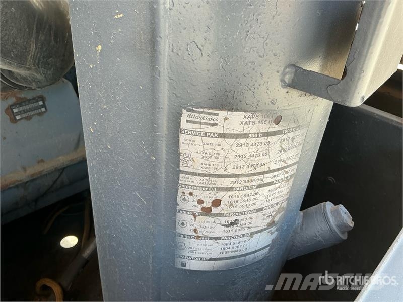 Atlas Copco XA186DD Mobile Air Compressor Kompressorid