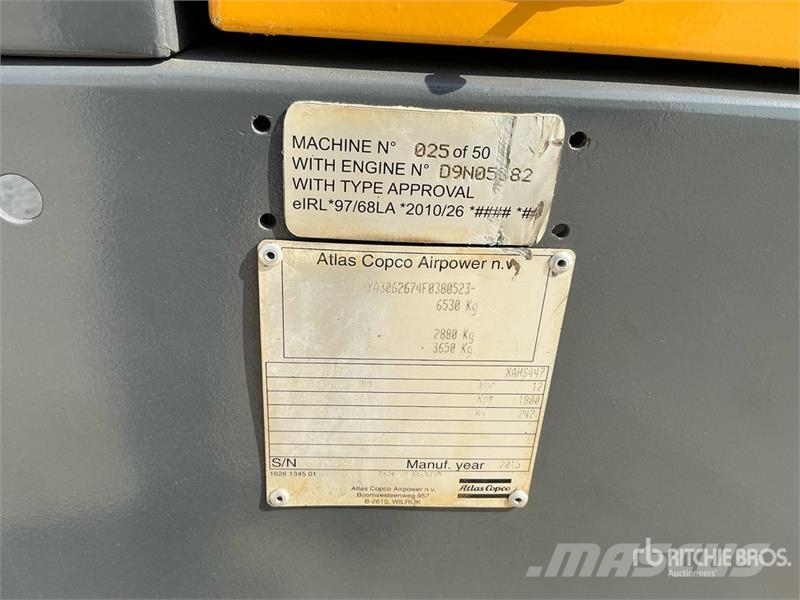 Atlas Copco XAHS447 Mobile Air Compressor مكابس