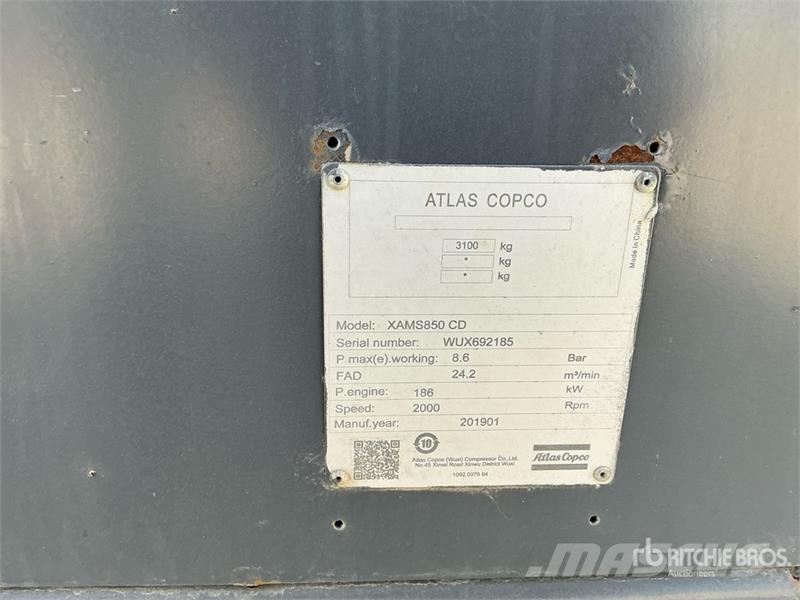 Atlas Copco XAMS 850 مكابس