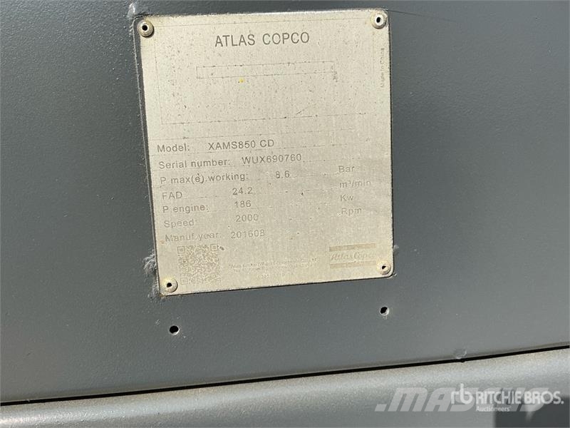 Atlas Copco XAMS850CD7 Kompressorid