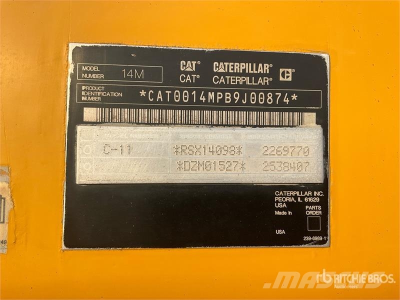 CAT 14M Motor Grader Grejdery