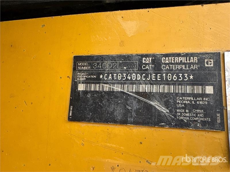 CAT 340D2L Tracked Excavator حفارات زحافة