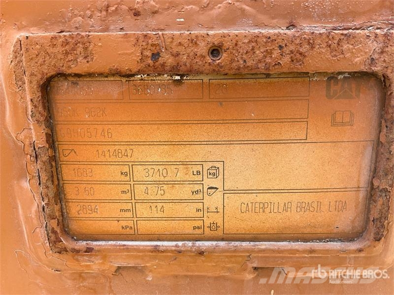 CAT 962K Wheel Loader Φορτωτές με λάστιχα (Τροχοφόροι)