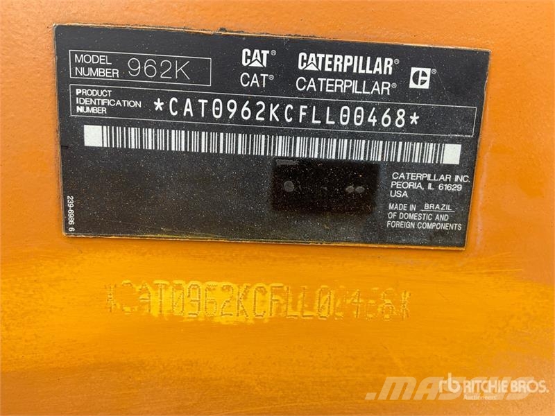 CAT 962K Wheel Loader Φορτωτές με λάστιχα (Τροχοφόροι)