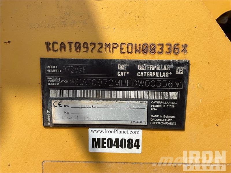 CAT 972M XE Wheel Loader Chargeuse sur pneus