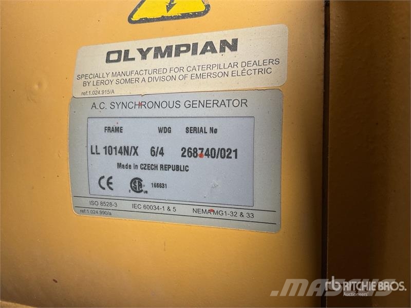 CAT DE22E-3 22 kVA Skid-Mounted Generator Set Diesel Generators