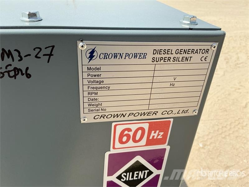 Crown Power CR88 80 kVA Skid-Mounted Generator Set (Unus Geradores Diesel