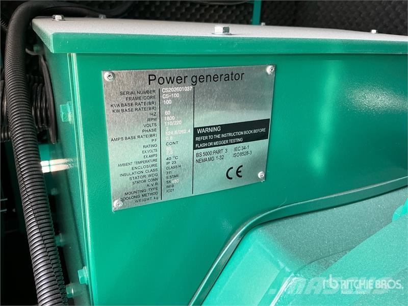 Cummins CS100 100 kVA Skid-Mounted Generator Set (Unused) Dīzeļģeneratori