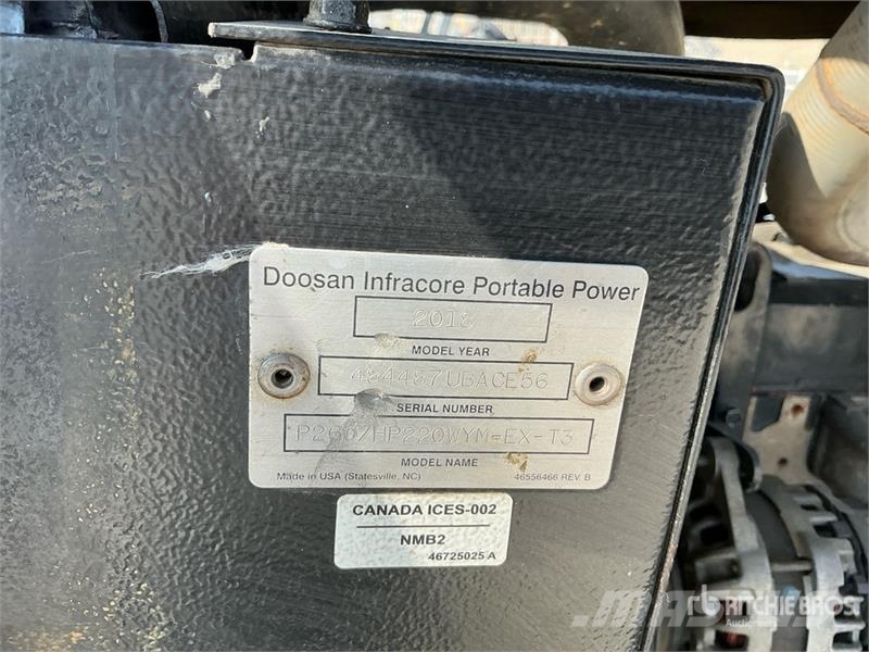 Doosan P260 Mobile Air Compressor مكابس