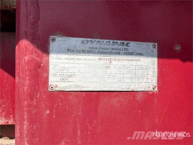 Dynapac CA250STD Smooth Drum Compactor Single drum rollers