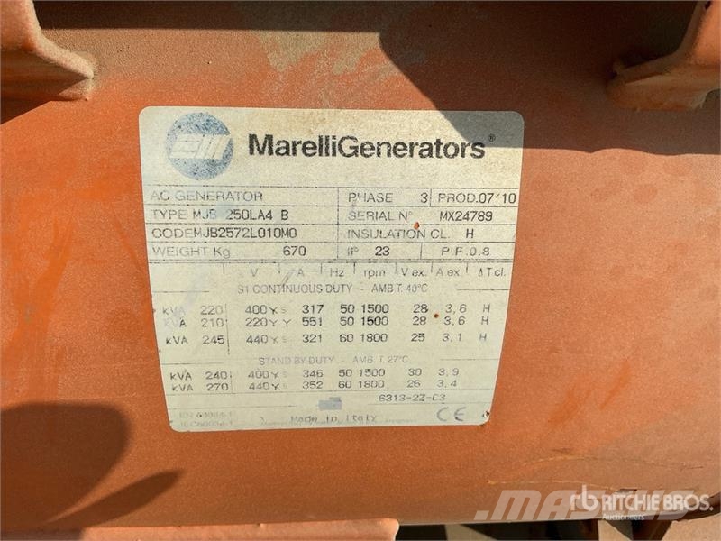 ElectroGen FE200.B1 200 kVA Skid-Mounted Generator Diesel Generatorer