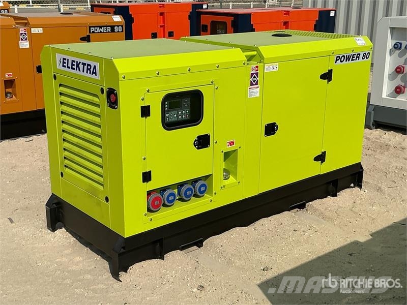  Elektra EL80 80 kVA Skid-Mounted Generator Set (Un مولدات ديزل