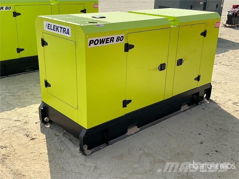  Elektra EL80 80 kVA Skid-Mounted Generator Set (Un مولدات ديزل