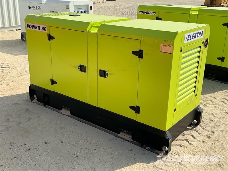  Elektra EL80 80 kVA Skid-Mounted Generator Set (Un مولدات ديزل