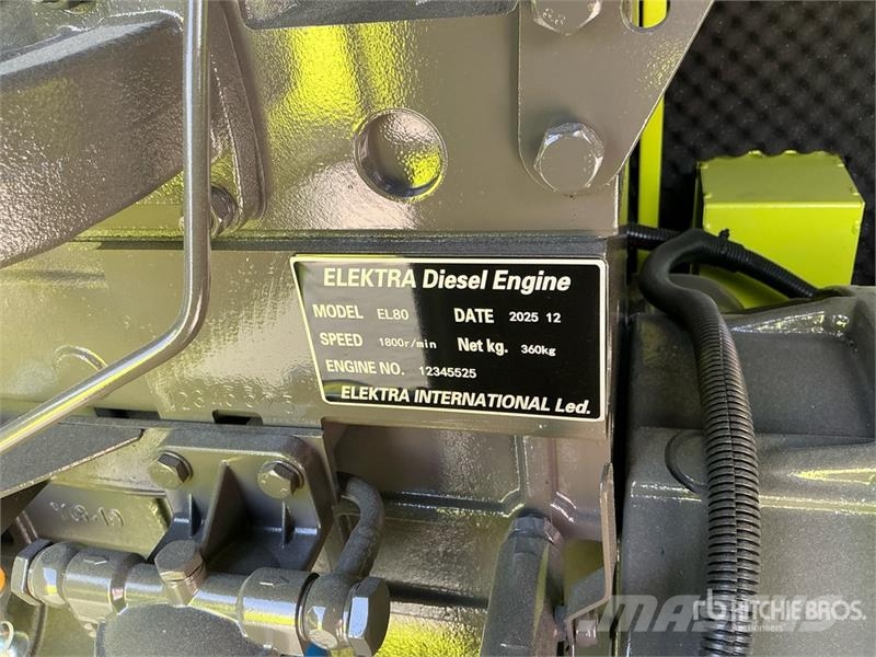  Elektra EL80 80 kVA Skid-Mounted Generator Set (Un مولدات ديزل
