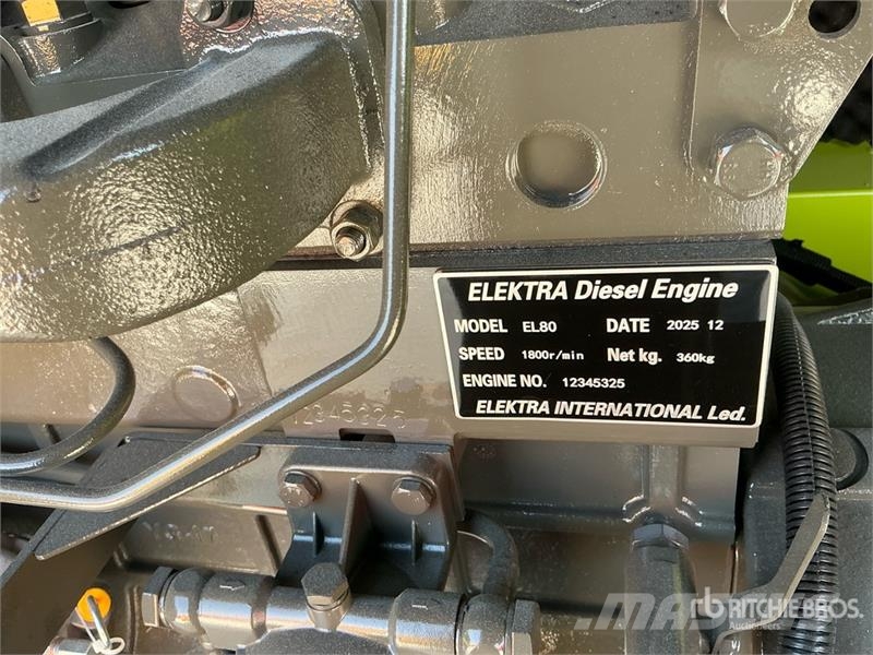  Elektra EL80 80 kVA Skid-Mounted Generator Set (Un مولدات ديزل