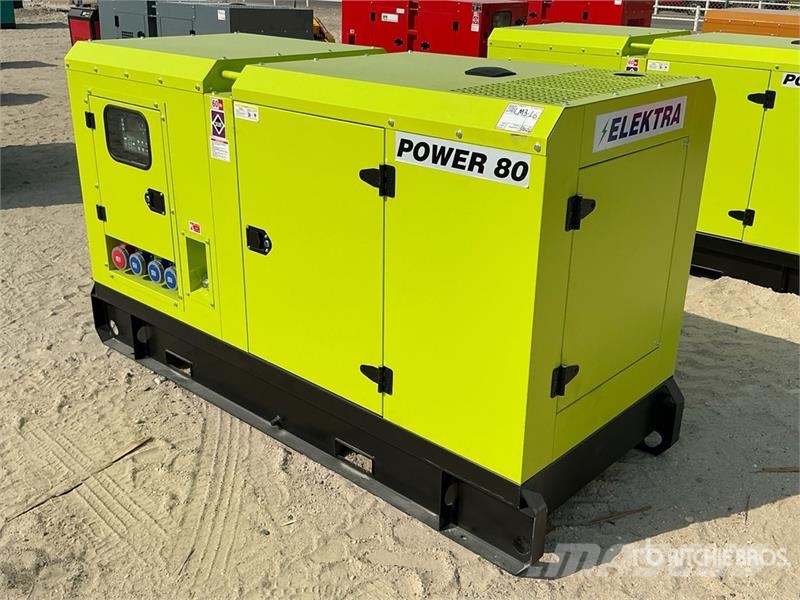  Elektra EL80 80 kVA Skid-Mounted Generator Set (Un مولدات ديزل