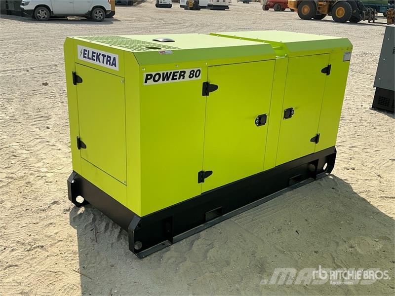  Elektra EL80 80 kVA Skid-Mounted Generator Set (Un مولدات ديزل