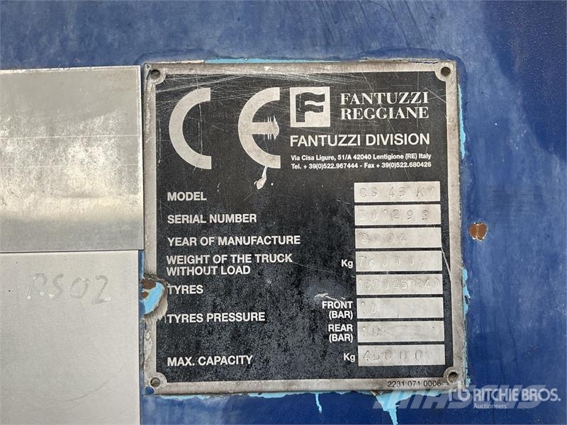 Fantuzzi CS45KM 45 ton Container Handler (Inoperable) Sähkötrukit