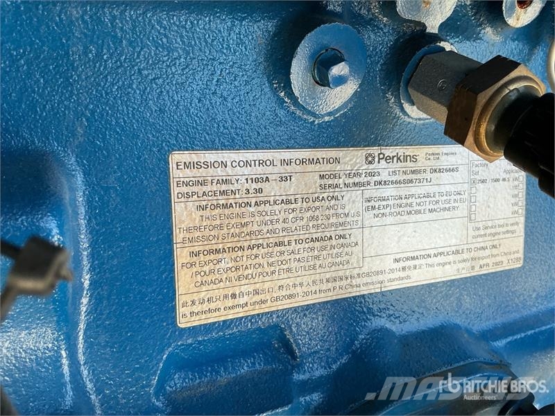 FG Wilson P50-5 56.3 kVA Skid-Mounted Generator Set Dízel áramfejlesztők