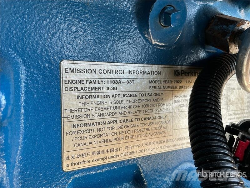 FG Wilson P65-5 75 kVA Skid-Mounted Generator Set Dízel áramfejlesztők