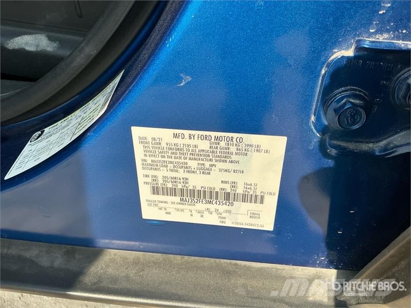 Ford ECO SPORT 2WD SUV (Inoperable) سيارات