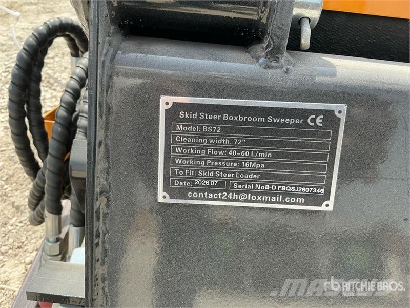 GIYI GY-BS72 1050 mm Skid Steer Sweeper (Unused) Süpürgeler