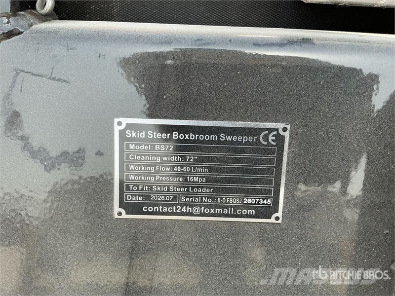GIYI GY-BS72 1050 mm Skid Steer Sweeper (Unused) Süpürgeler