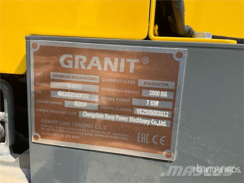 Granit G1000 Mini Excavator (Unused) Miniekskavaatorid < 7 t