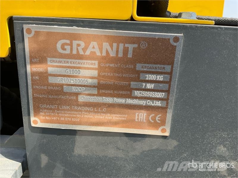 Granit G1000 Mini Excavator (Unused) Miniekskavaatorid < 7 t