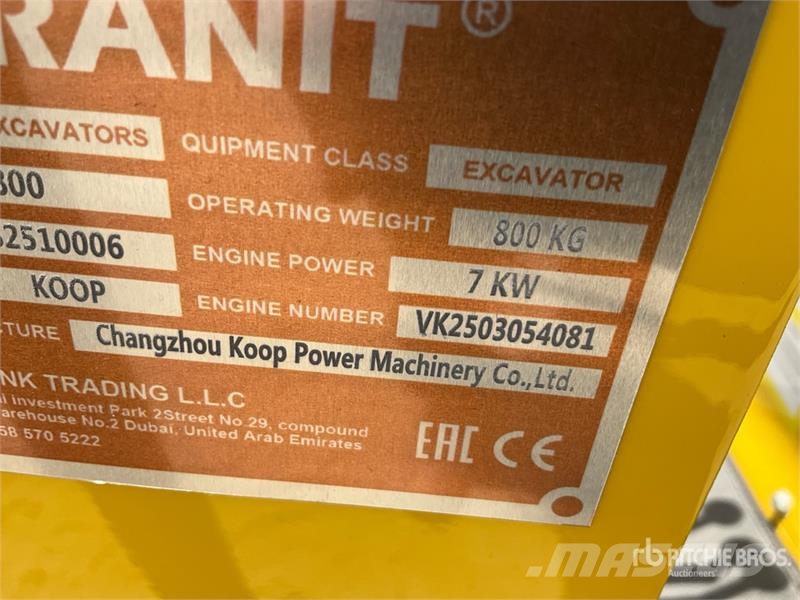 Granit G800 Mini Excavator (Unused) Miniekskavaatorid < 7 t