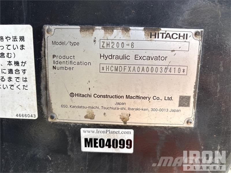 Hitachi ZH200-6 Tracked Excavator Crawler excavators