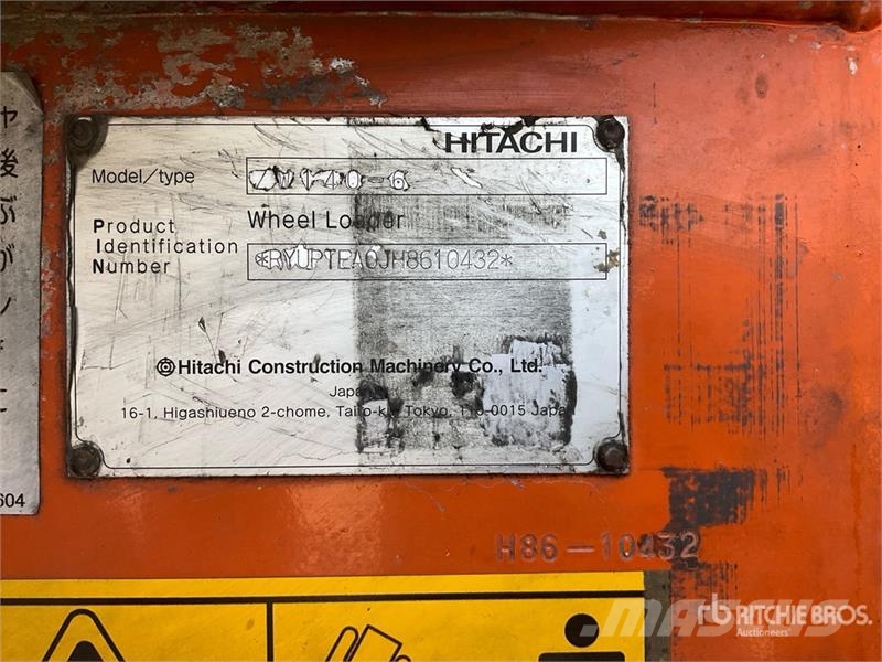 Hitachi ZW140-6 Wheel Loader لوادر بعجل