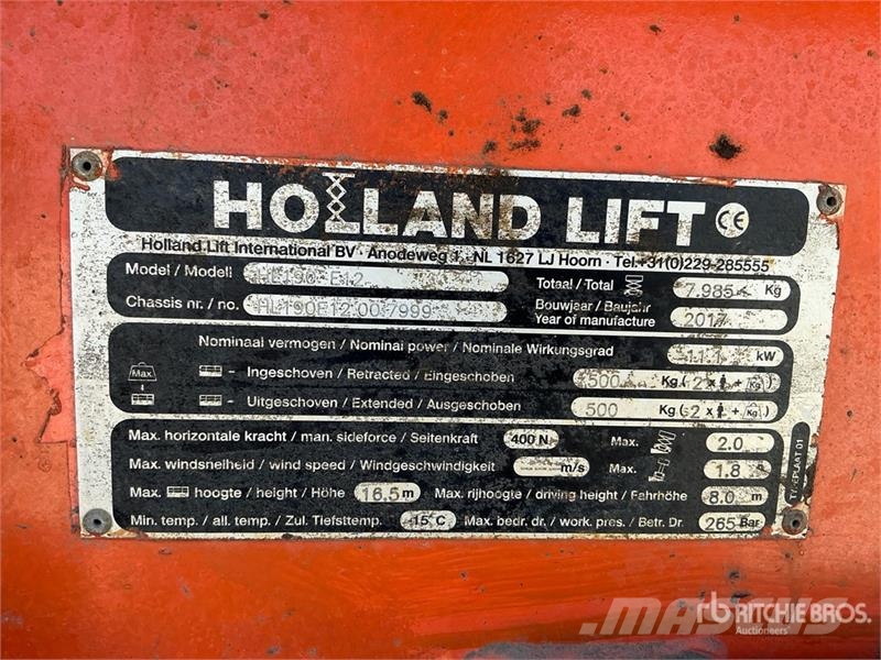 Holland Lift HL190 E12 Electric Scissor Lift Käärtõstukid