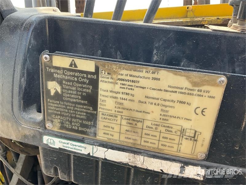 Hyster H7.0FT 7 ton Forklift Другие складские механизмы