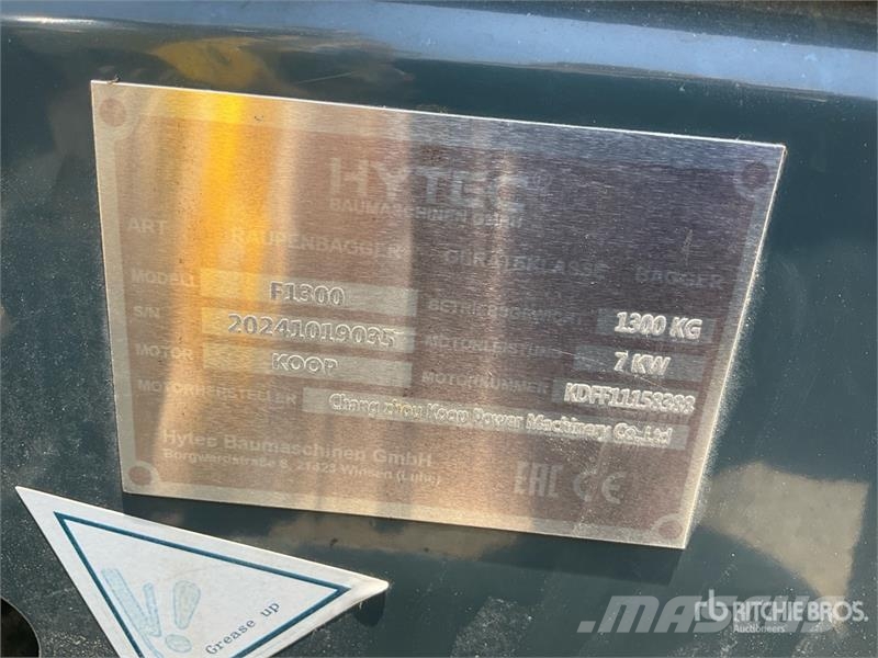 Hytec F1300 Mini Excavator (Unused) حفارات صغيرة أقل من 7 طن (حفارات صغيرة)