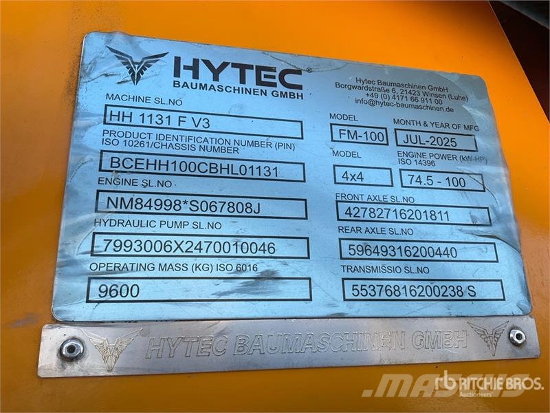 Hytec FM-100 4x4 Backhoe Loader (Unused) Екскаватори-навантажувачі