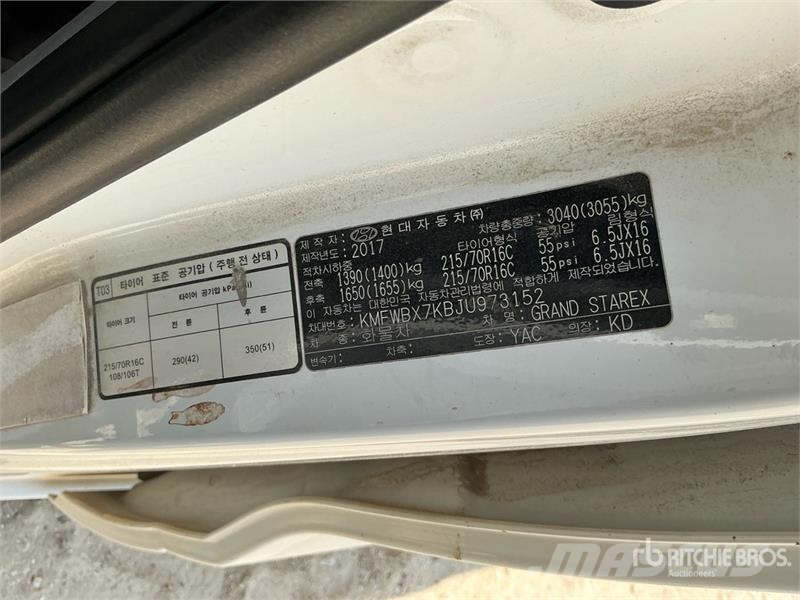 Hyundai Grand Starex Minivan (Inoperable) Sõiduautod