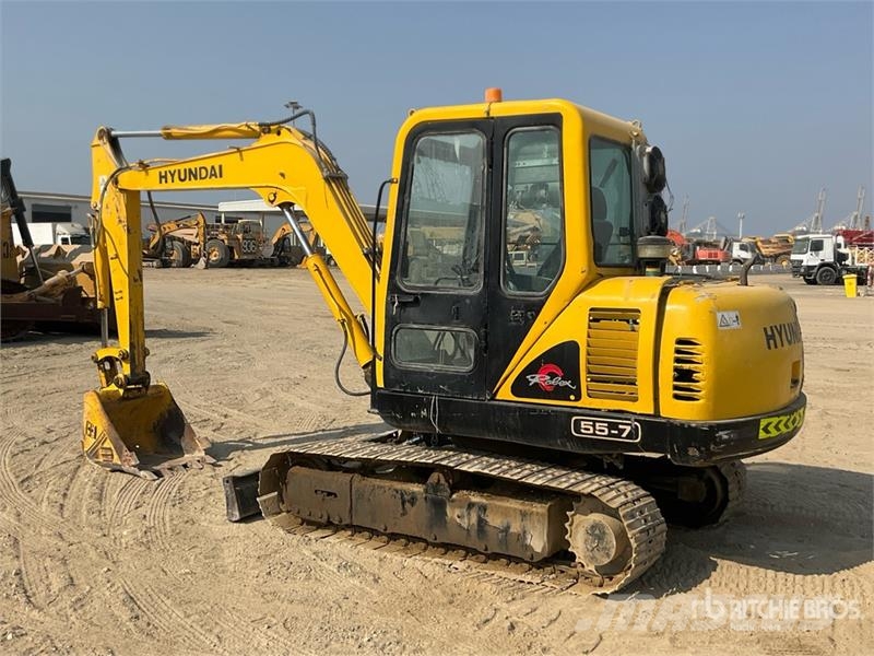 Hyundai R55-7 Mini Excavator حفارات صغيرة أقل من 7 طن (حفارات صغيرة)