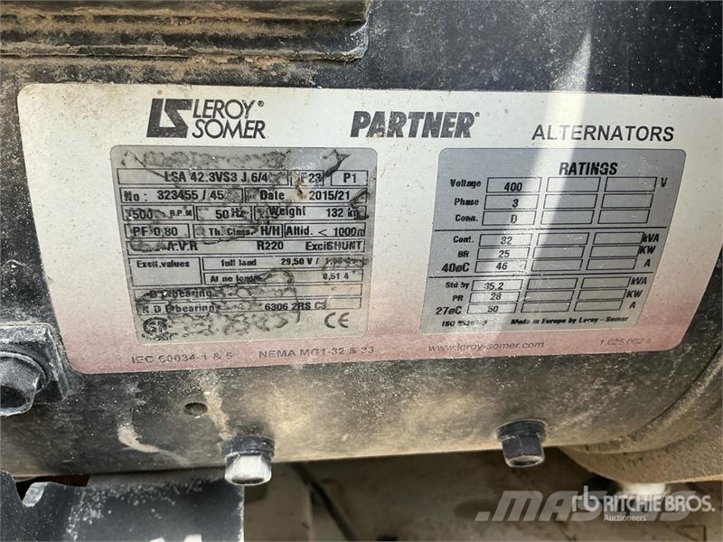 Jet JP30 30 kVA Skid-Mounted Generator Set Diesel Generators