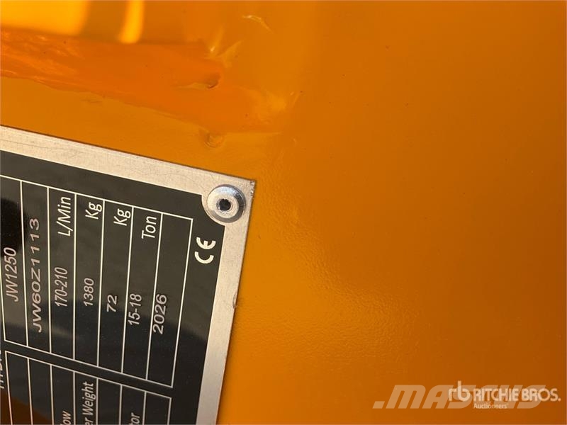  JW 1250 Hydraulic Breaker - Fits 15 - 18 ton excav مطارق / كسارات