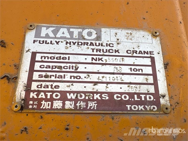 Kato NK550VR 55 ton 8x4x4 Hydraulic Truck Crane رافعات مجنزرة